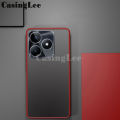 For Realme Note 60 Case Shockproof Scrub Matte Transparent Soft edge Silicone Frame Hard Clear Back Cover Realme Note 60 Back cover Phone cases.