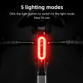 ROCKBROS Bicycle Rear Light Smart Bluetooth 5 lighting Modes Lock Light Waterproof TYPE-C Rechargeable Brake Sensing Tail Light Bike Accessories. 
