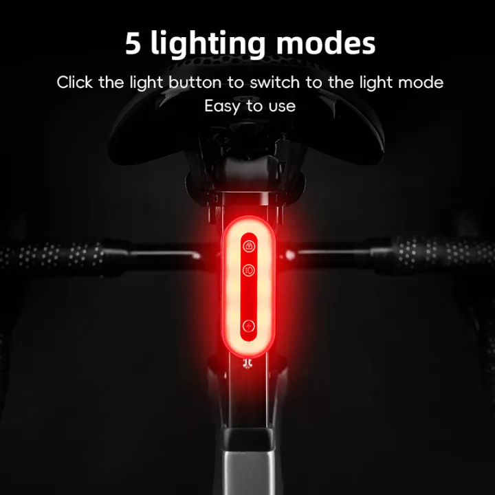 ROCKBROS%20Bicycle%20Rear%20Light%20Smart%20Bluetooth%205%20lighting%20Modes%20Lock%20Light%20Waterproof%20TYPE-C%20Rechargeable%20Brake%20Sensing%20Tail%20Light%20Bike%20Accessories%20-%20Image%203