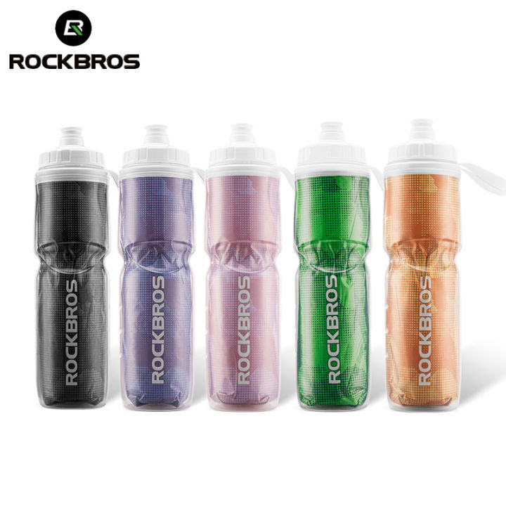 ROCKBROS Cycling Insulated Water Bottle 670ML Big Capacity Portable Lightweight Bottle Road Bicycle MTB Sports Bottle Cycling Equipment