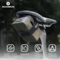 ROCKBROS Cycling Mini Saddle Bag Waterproof Shockproof Durable Fabric Lightweight 0.4L Portable Rear Pack Tail Pouch MTB Road Bike Equipment. 