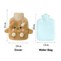 Hot Water With Plush Pocket Cute Cartoon Animals Design Bottle Bag Period Pain Relief. 