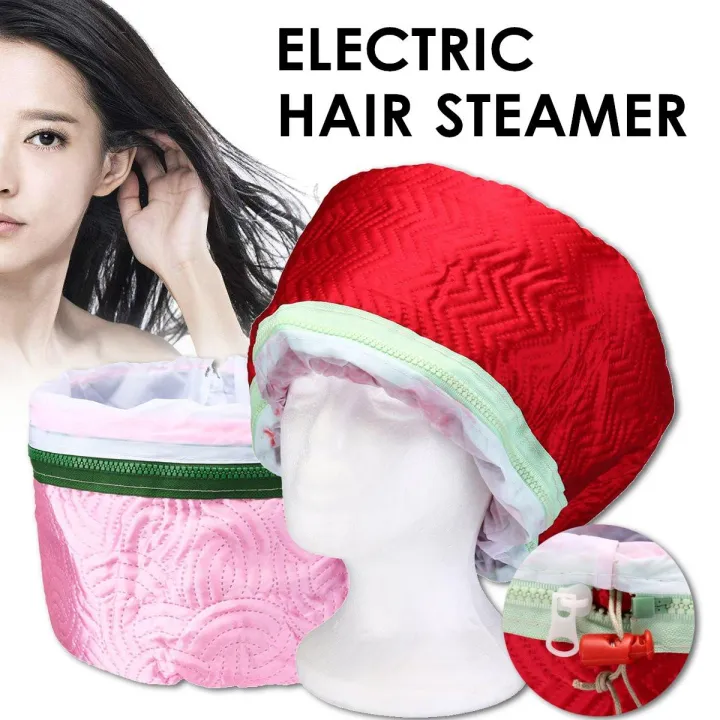 Heating Steam New Electric Hair Cap Steamer Hat Styling Beauty Care ...
