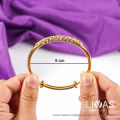 Gelang Tangan Perempuan Bangkok Emas Korea Korean Style Bracelet For Women Aesthetic Goldlian Jewellery | LIVAS Fashion. 