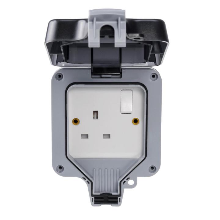 Outdoor%20Plug%20Socket%20Box%20Waterproof%20Electrical%20Switched%2013A%20Storm%20Single%20Socket%20-%20White%20-%20Image%205
