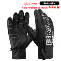 ROCKBROS Touch Screen Bike Gloves Winter Thermal Windproof Warm Full Finger Cycling Glove Anti-slip Bicycle Gloves For Men Women. 