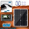 40W 18V New Mono Solar Panel Dual 12V/5V  Universal Serial Bus Monocrystaline Flexible Solar Charger For Car RV Boat Charger -. 