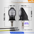Universal Pairs Motorcycle Turn Signal Light LED Front LED Amber Indicators 12V Fit for HONDA VARIO150 Wave Alpha Winner Wave 125i RS150R BeAT. 