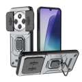 For Redmi 14C 4G Case With Slide Camera Cover Built in 360° Rotate Ring Stand Kickstand Full-Body Rugged Shockproof Protective Phone Cover. 