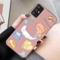 For Samsung Galaxy M51 Back Cover Case Fashion Computer Bear Square Frame Soft Silicone Shockproof Easy Access Camera Lens Protector Phone Cases. 
