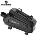ROCKBROS Hard Shell Upper Tube Bag Large Open Flap And 1.5L Capacity Storage Pocket Phone Holder For Models Up To 6.5 Inches Front Bag Bike Accessories. 