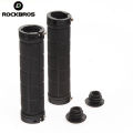ROCKBROS Bicycle Grips Rubber Fixed Gear Lock-on Cycling Grips Anti-skid Soft Durable MTB Bike Bicycle Handlebar Bike Parts Bmx. 