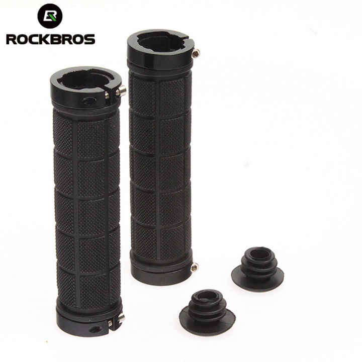 ROCKBROS%20Bicycle%20Grips%20Rubber%20Fixed%20Gear%20Lock-on%20Cycling%20Grips%20Anti-skid%20Soft%20Durable%20MTB%20Bike%20Bicycle%20Handlebar%20Bike%20Parts%20Bmx%20-%20Image%204