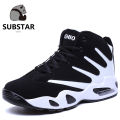 Substar new outdoor high top basketball air cushion non slip sports men's shoes Size 36 44. 