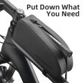 ROCKBROS Bicycle Bags Waterproof Cycling Top Front Tube Frame Bag Large Capacity MTB Road Bicycle Pannier Black Bike Accessories. 