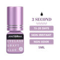 ANJOSIRMA 1 Seconds Fast Drying Strong Eyelash Extension Glue Low Smell Sensitive Retention 5 8 minggu alat solek mudah untuk memohon. 