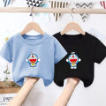 High Quality AQ Tshirts Cartoon Doraemon Print Basic Design Tshirt Muslimah Kanak Perempuan Creative T shirt Teenager T Shirt Boy. 
