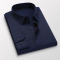 Bu Kemeja Lengan Panjang Slim Fit Office Business Putih Men Shirt Labuh Casual Dress Dating Korea kemeja Lelaki. 