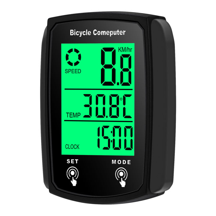 Wired Bike Computer 19 Functions Touch Bike Speedometer Odometer Waterproof Bicycle Computer with Backlight