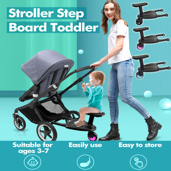 Stroller Board Toddler Buggys Board Wheel Board Skateboard for Prams Joggers