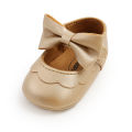 Heartandsoul New arrival Ma Baby 0 18M Cute Newborn Baby Girls Princess with Bowknot PU Leather Solid Shoes. 