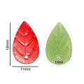 【100%-New】 St. kunkka 10-30pcs Leaf Pendant Exquisite Transparent Colored Leaf Pendant Beads For Making DIY Bracelet Necklace Pendant.