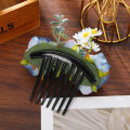 Hair clip fresh natural style fake rose gardenia comb elegant and fashionable suitable for women's hair accessories. 
