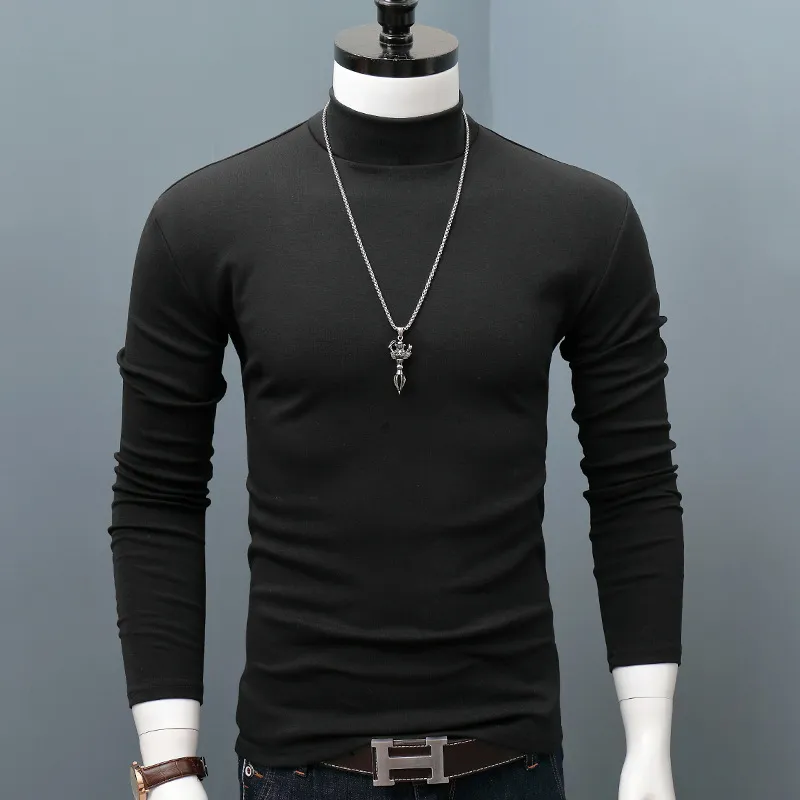 Mens mock turtleneck tee shirts best sale