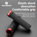 ROCKBROS Cycling Handlebar Rubber Anti-slip MTB Bicycle Grips TPE Soft Shockproof Bike Grips Bar Soft Tape Bike Bike Accessories. 