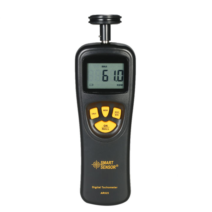 Handheld Contact LCD Digital Tachometer Speedometer Tach Meter Wide ...