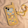 Custard Cheese Big Brother Square Emoji Chain Apple Iphone14 14plus 14pro 14promax 13Promax 12Pro Mobile Phone Case Suitable for IPhone11 XR 11 Pro X Xr Xs Max 7 8 Plus Soft Shell Transparent. 
