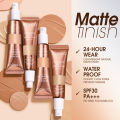 O.TWO.O Longwear Base Liquid Foundation Without Transfer Waterproof Oil Control High Coverage Ultra-natural Finish Suitable For Combination/Oily Skin Types With SPF30 PA+++ 30ml. 