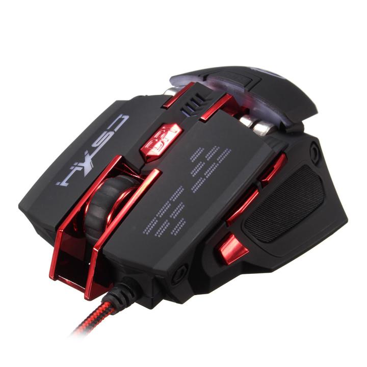 250 DPI New ~ 4000 DPI 7-key USB optical wired mouse cooling LED gaming ...