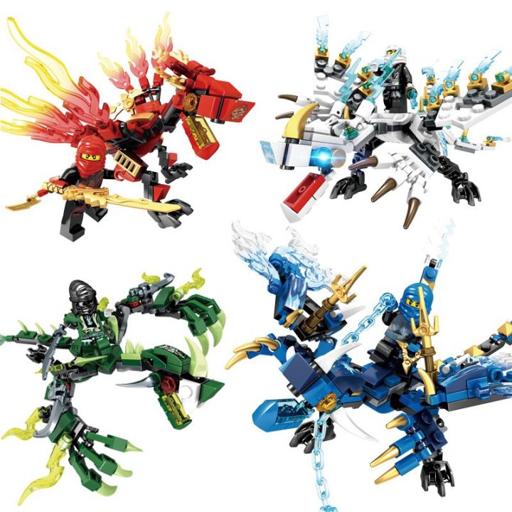 Legoe Dragon Building Compatible Legoingly Ninja Bricks Action Figures Enlighten Blocks Toys For Children