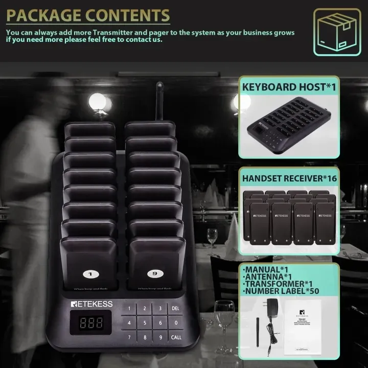 Retekess%20TD157%20Restaurant%20Pager%20Buzzer%20Wireless%20Call%2016%20Coaster%20Receiver%20For%20Coffee%20Food%20Court%20Church%20Nurse%20Clinic%20Queue%20System%20-%20Image%202