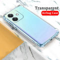 xprmy for OPPO A3X 4G Clear Casing Compatible Transparent TPU Phone Case Shockproof Casing Protection Anti-fall Soft Back Cover. 