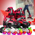 Adjustable Kids Girls Boys Inline Roller Blade Skates 4 Wheels Quad Roller Skate. 