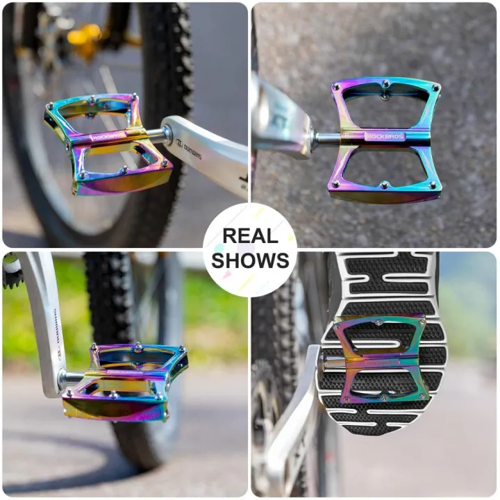 ROCKBROS%20Road%20Bike%20Pedals%209/16%20Bicycle%20Pedals%20for%20Adult%20Colorful%20Aluminum%20Alloy%20Bike%20Pedals%20Sealed%20Bearing%20Lightweight%20-%20Image%206