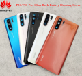 Bluesky 100% Huawei P30 Pro Battery Cover Back Glass Panel Rear Housing Case For P 30 Replacement With Camera Glass Lens Frame. 