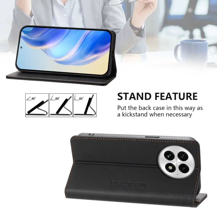 lthmy%20for%20OnePlus%2013%20cover%20leather%20wallet%20flip%20cover%20with%20card%20holder%20kickstand%20magnetic%20closure%20phone%20case%20-%20Image%207