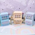 【HBESTY】 Kawaii Sanrio Casino Game Console KeyChain Melody Cinnamoroll Kuromi Cute Fashion Mini Simulation Turn hine Keychain Toy Gift. 