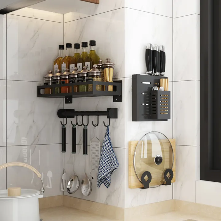 Dish%20Rack%20DIY%20Kitchen%20Storage%20Shelf%20Utensils%20Holder%20Wall%20Mount%20Shelves%20Spice%20-%20Image%203