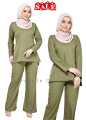 BLOUSE SELUAR SET WARDA FIT CUTTING NURSING FRIENDLY BU SUIT MUSLIMAH. 