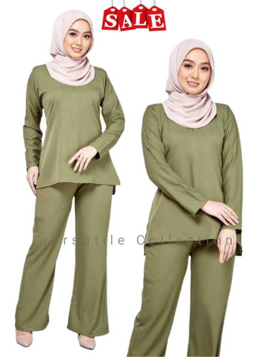BLOUSE SELUAR SET WARDA FIT CUTTING NURSING FRIENDLY BU SUIT MUSLIMAH