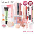 Lameila Full Set Of Cosmetics 20 Pieces BB Cream Front Cream Protection Cream Concealer Set Makeup Powder Eye Cosmetics Mascara Eyeliner Lipstick Eyelash Clip Makeup Tool. 