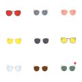 MIAOYA Fashion Jewelry Shop Taeyeon Retro Round Ladies Metal Frame Sunglasses For Couples Exquisite Birthday Gifts. 