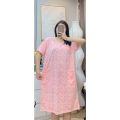 READY STOCK Plus night dress Sleepwear pyjamas ladies cute wer Bu tidur wanita plus size pamas jumbo murah. 