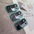 For Redmi Note 10 / Xiaomi Poco M3 Pro 5G 2 in 1 Camera Lens Full Tempered Glass Metal Protective Cover. 