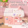 TEMI Cute Mushroom House Piggy Children Cartoon Coin Bank Student Gift Money Saving Box Key Kids Pretend Toys. 