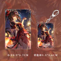 [6 in 1 Set] Honkai Rail Sparkle Collapse Star Dome Railway Game Peripheral Fireworks Keychain Badge Postcard Bookmark Gift Set. 